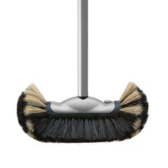 Vassoura Bola Cerdas Pelo 32cm Cinza