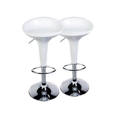 Kit com 2 Banquetas Bar Tulipa 88x44cm Just Home Collection
