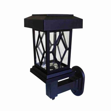 Luminria Solar Baliza Lampiao Led Branco, Preto