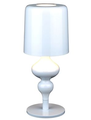 Abajur em Metal/Cupula Branco