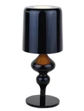 Abajur em Metal/Cupula Preto