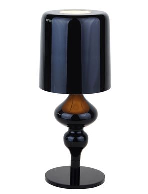 Abajur em Metal/Cupula Preto