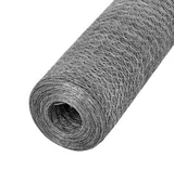 Tela Pinteiro Galvanizado 1" Fio 24, Cinza, 120X1000cm