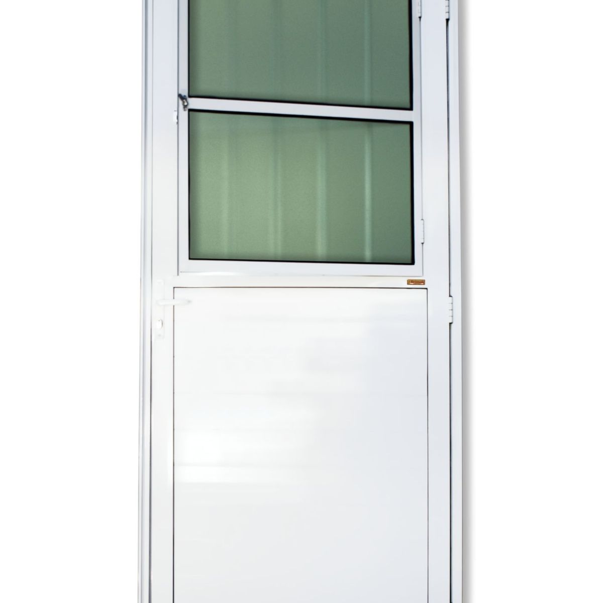Porta Postigo Lambri Alumínio Branco Esquerda 210x86x4,6cm Super 25, marca Brimak - Foto Principal