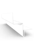 Tabica Lisa de Aço 50x3000cm Branco