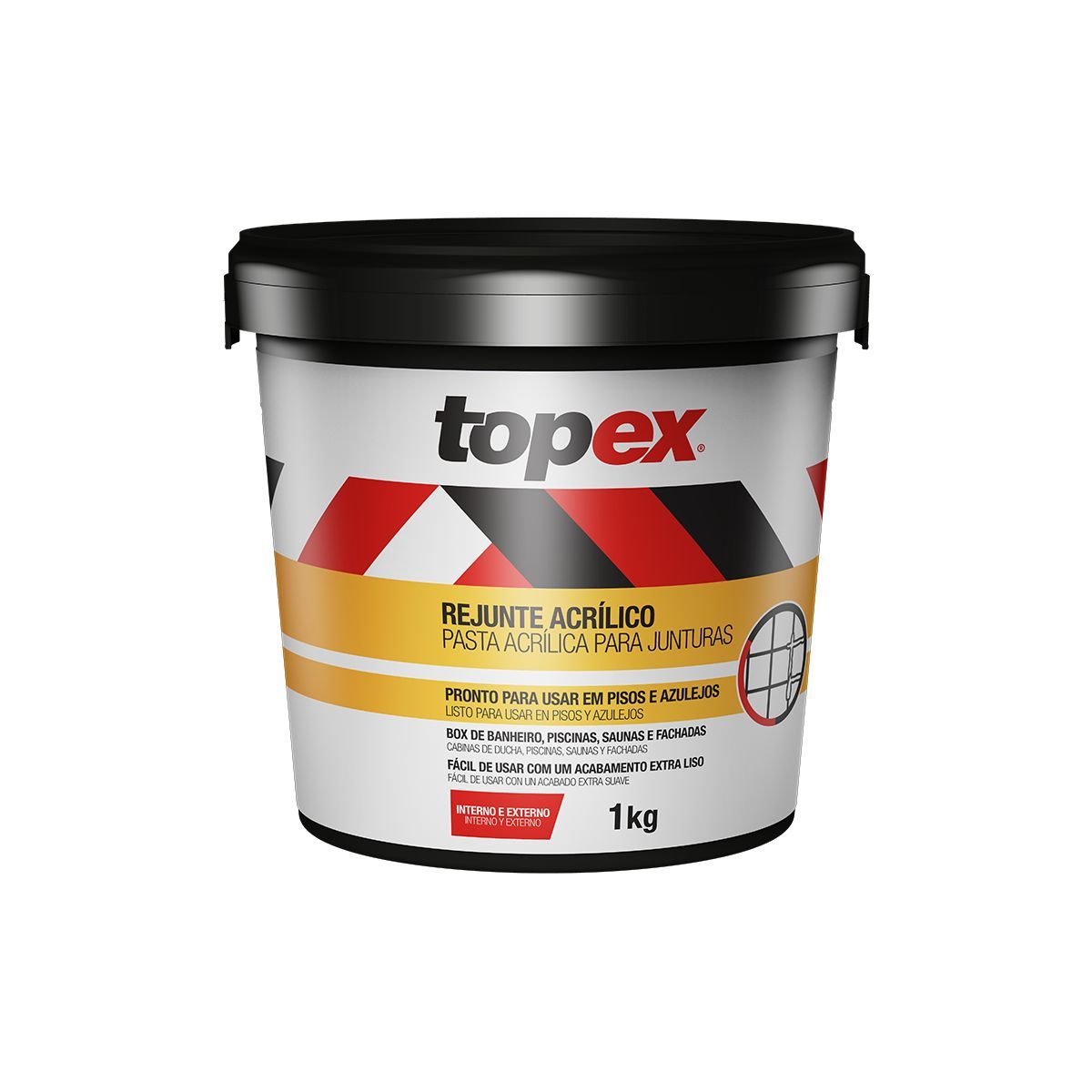 Rejunte Acrílico Branco 1kg Topex, marca Topex - Foto Principal