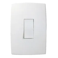 Conjunto Interruptor Simples 4X2 10A Pialplus Branco