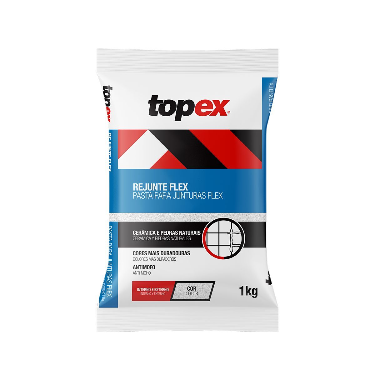 Rejunte Flexível Bege 1kg Topex, marca Topex - Foto Principal
