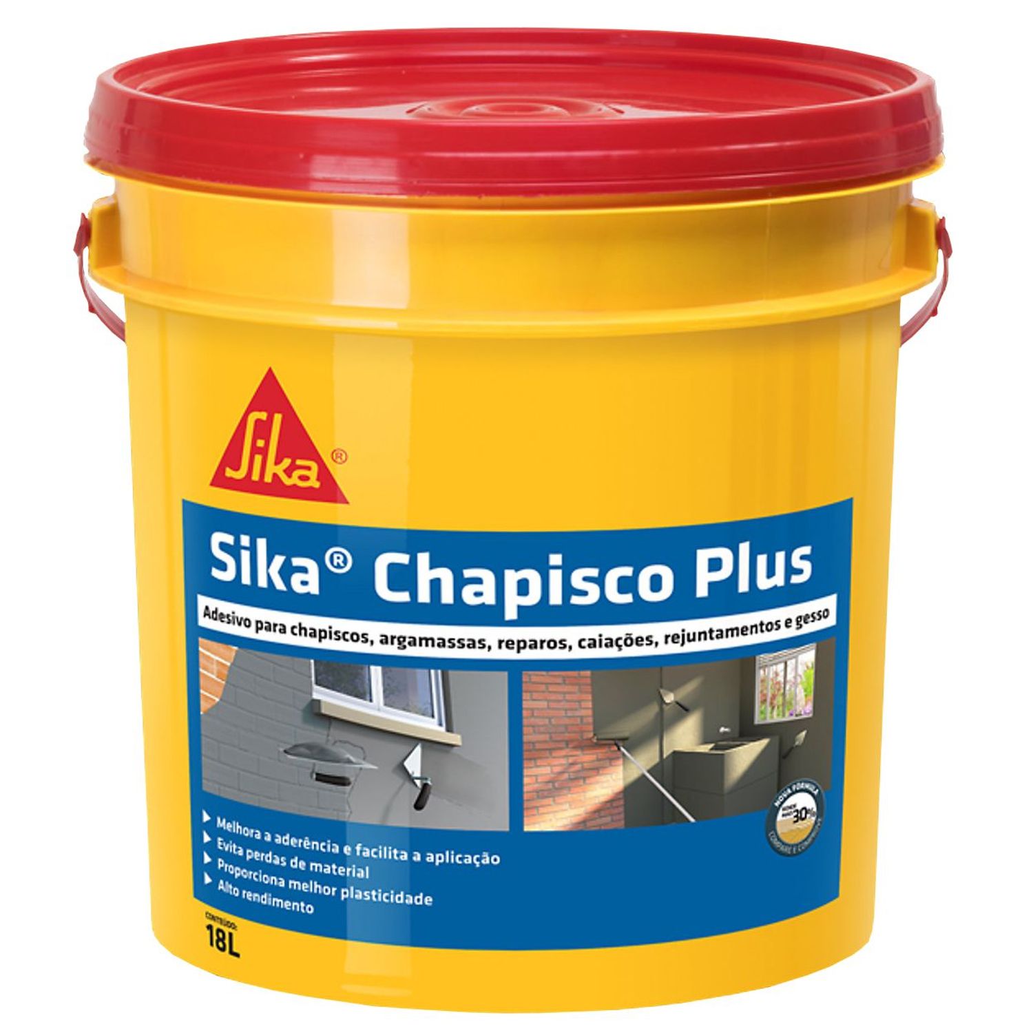 Adesivo para Argamassas e Chapiscos SikaChapisco Plus 18L Sika