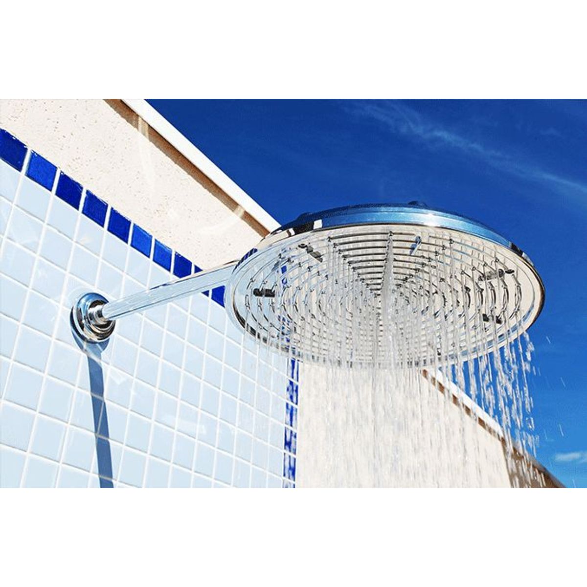 Ducha de Parede Iguaçu 12" Cromado, marca Aquaplás - Foto Principal