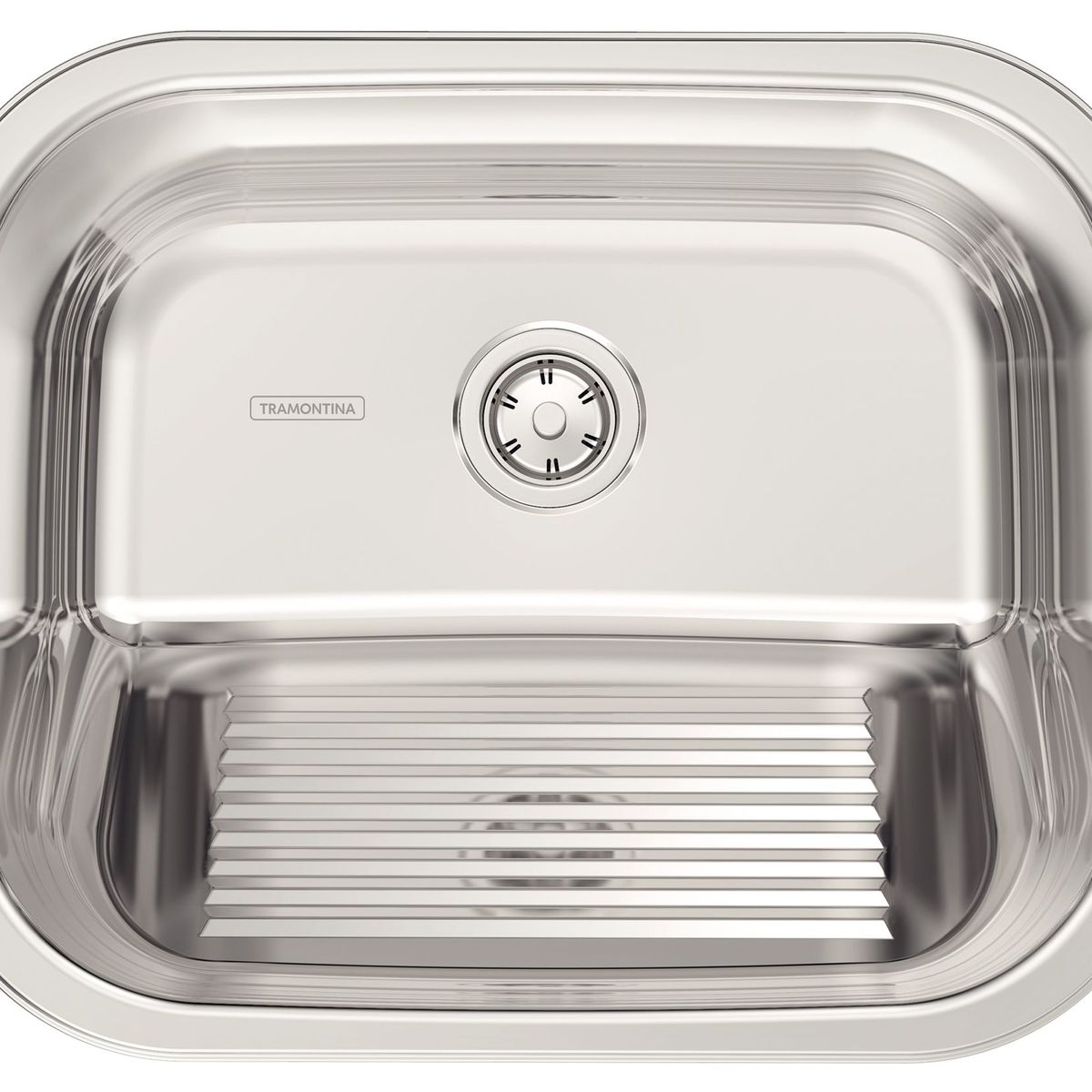 Tanque Encaixe Aco Inox 50x40 Po Inox, marca Tramontina - Foto Principal