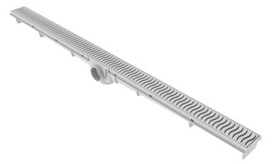 Ralo Linear Leve Grelha Sada Por Baixo No Meio Pvc 5X90Cm