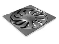 Grelha Abre e Fecha Dn150 Quadrada, Cromado