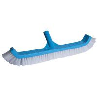 Escova para Piscina Curva 44cm sem Cabo Azul e Branco 