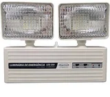 Luminária de Emergência 2 Faróis 350 Lumens, Branco