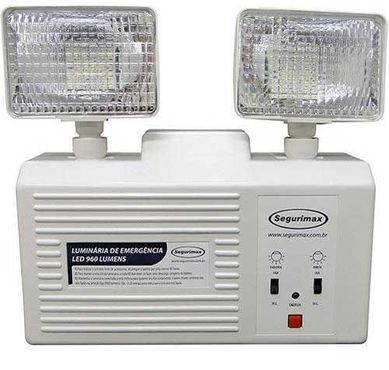 Luminria de Emergncia 2 Faris 960 Lumens, Branco