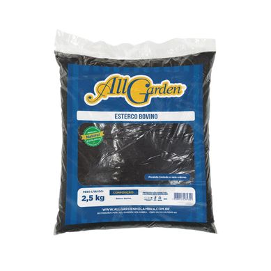 Adubo Orgnico Esterco Bovino All Garden saco 2,5kg