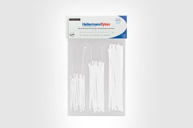Kit Abraadeiras Nylon T18R 2,5X100mm T30R 3,6X150mm T50R 4,6X200mm Natural 125 Unidades