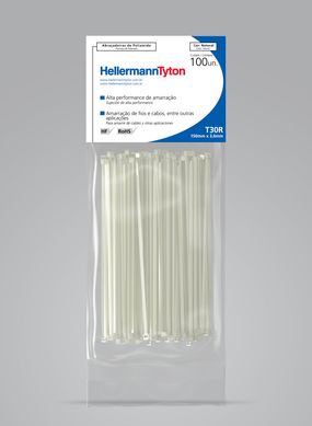 Abraadeira Nylon T30R Natural 3,6X150mm Embalagem Com 100 Unidades