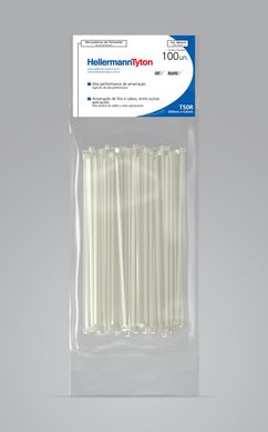 Abraadeira Nylon T50R Natural 4,6X200mm Embalagem Com 100 Unidades