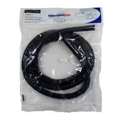 Espiral Organizador De Cabos Preto 1"X2m