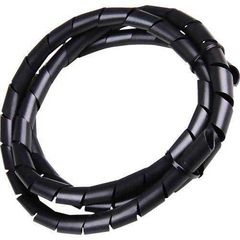 Espiral Organizador De Cabos Preto 3/4"X2m