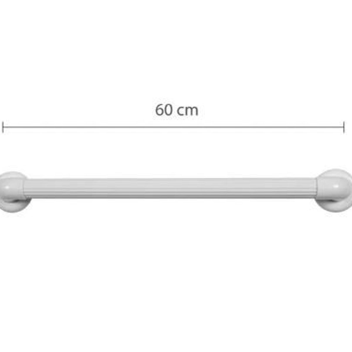Barra de Apoio em PVC 60cm Astra até 150kg Branco, marca Astra - Foto 2
