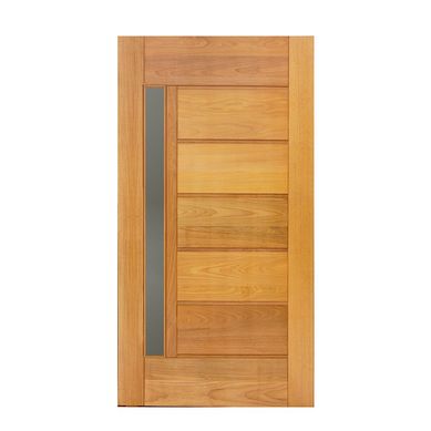 Folha de Porta Madeira Macica Tauari Natural 210X72X3,5cm BBB Vd Lat