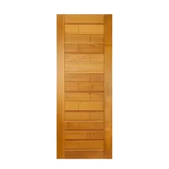 Folha de Porta Madeira Macica Tauari Natural 210x110x3,5cm Roma
