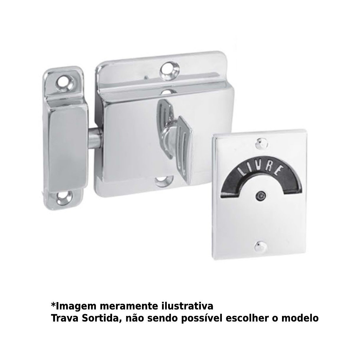 Fecho para Porta Livre/Ocupado 1 Peça Foxmix, marca Foxmix - Foto Principal