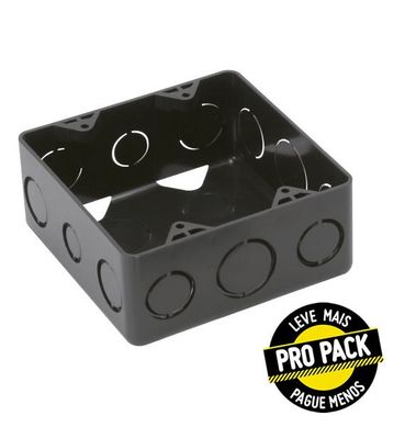 Caixa 4X4 Eletroduto Roscvel Preto