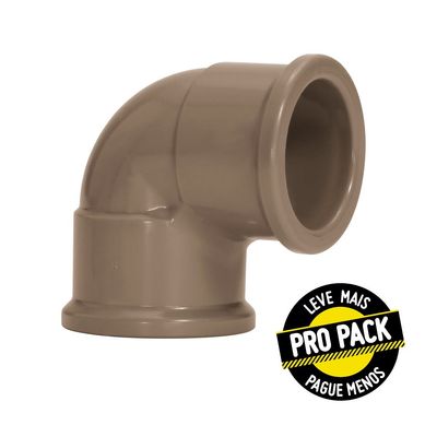 Joelho 90 Soldvel gua Fria marrom 25mm X Pro-Pack Embalagem Com 10