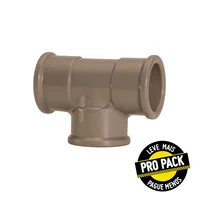 Te Soldável Água Fria marrom 25mm X Pro-Pack Embalagem Com 10
