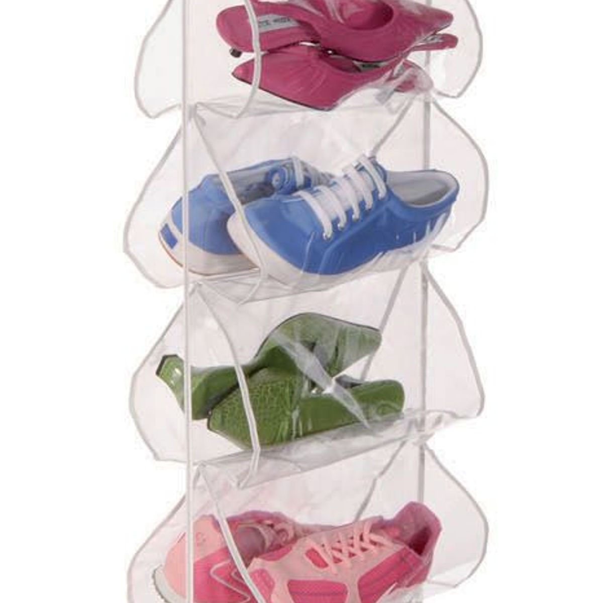 Porta Sapato com 18 Bolsos, Transparente, 3x33x145cm, marca MGM Associates Limited - Foto Principal