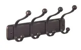 Suporte Com 4 Ganchos De Metal York Lyra, Bronze, 8X32X14cm