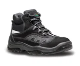 Botina Couro BFJN4400 Nobuck n44 Preto e Cinza
