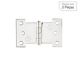Dobradiça Cromado de Aço para Porta 3,5 " Modelo 840 2 peças