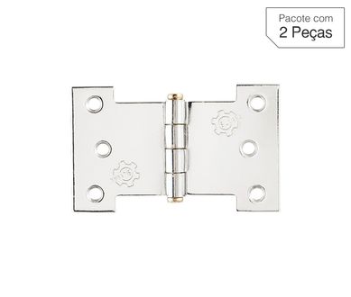 Dobradia Cromado de Ao para Porta 3,5 