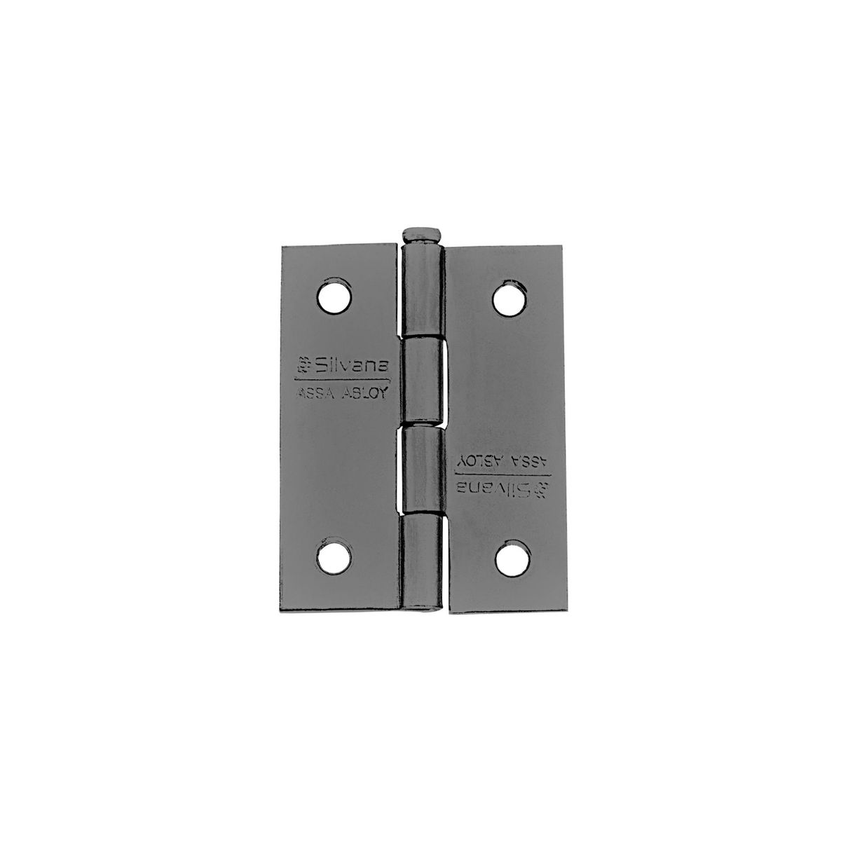 Dobradiça 850 Aço para Porta Madeira 2" Preto 3 peças com 2 Furos Silvana, marca Silvana - Foto Principal