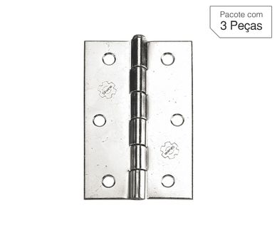 Dobradia Cromado de Ao para Porta 3x2,5 