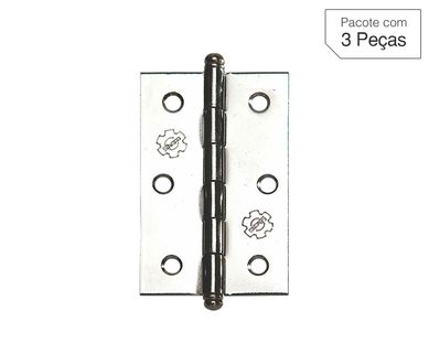 Dobradia Cromado de Ao para Porta 3x2,5 