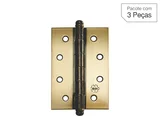 Dobradiça Oxidado de Aço para Porta 4 " Modelo 880 3 peças