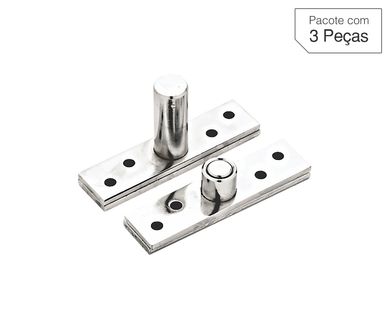 Dobradia Cromado de Ao para Porta 100 mm Modelo 885 3 peas