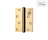 Dobradiça Oxidado de Aço para Porta 3,5x3 " Modelo 891 3 peças Lafonte