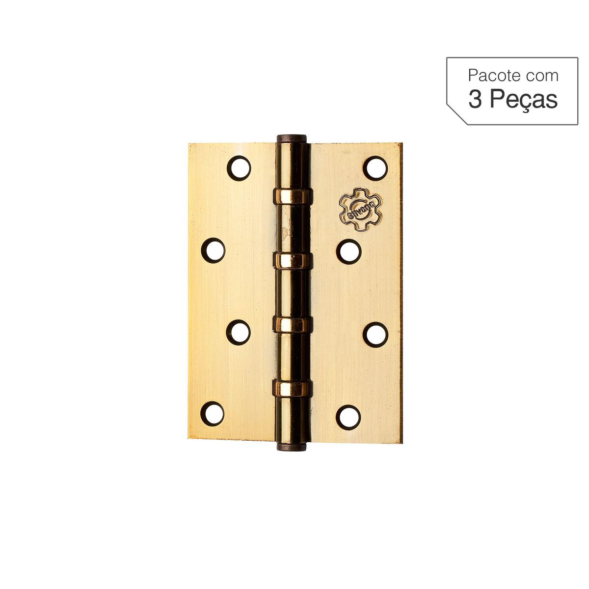 Dobradiça Oxidado de Aço para Porta 3,5x3 " Modelo 891 3 peças Lafonte, marca Lafonte - Foto Principal