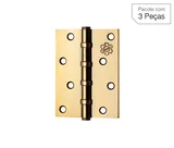 Dobradiça Oxidado de Aço para Porta 4 " Modelo 891 3 peças