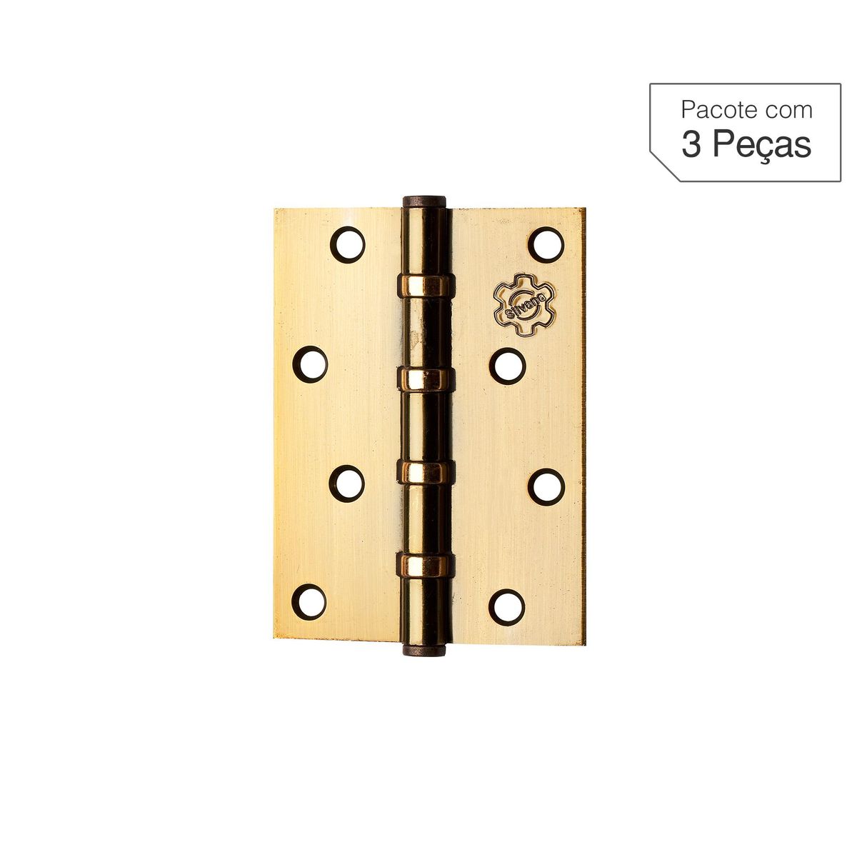 Dobradiça Oxidado de Aço para Porta 4 " Modelo 891 3 peças, marca Lafonte - Foto Principal