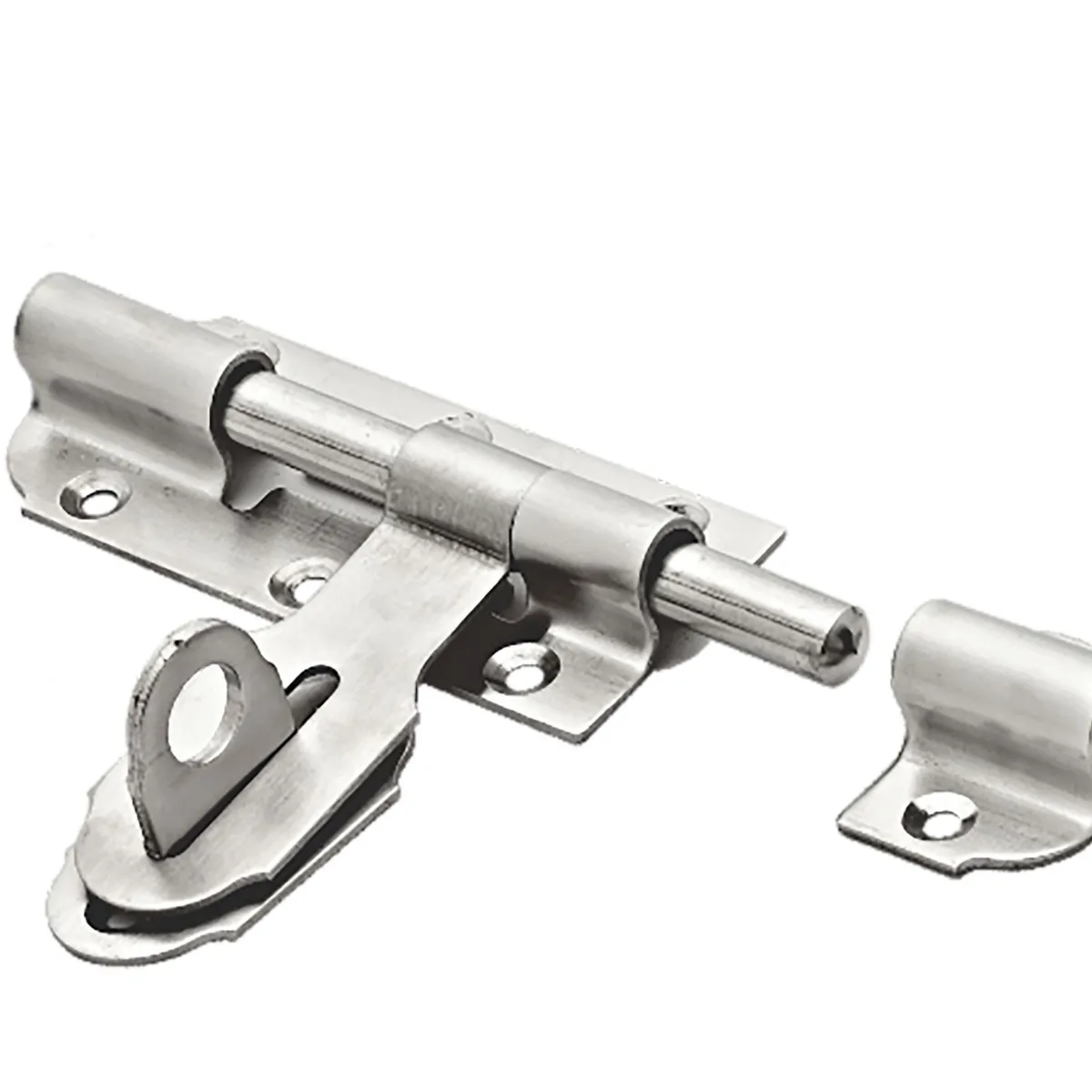 Ferrolho 510 X 4 Inox Esc.com Pta Cadeado, Inox Escovado, marca Lafonte - Foto Principal