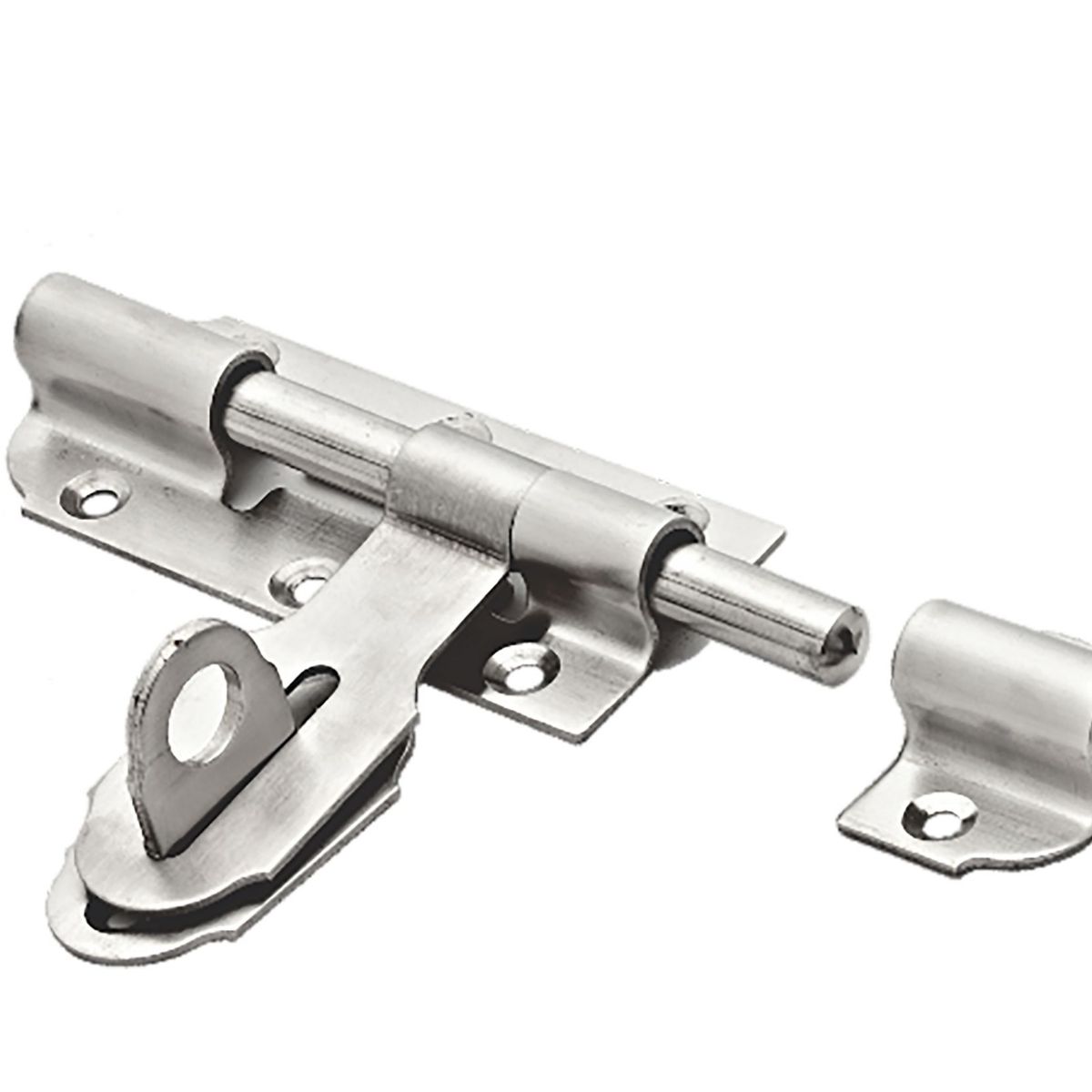 Ferrolho 510 X 6 Inox Esc.com Pta Cadeado, Inox Escovado, marca Lafonte - Foto Principal