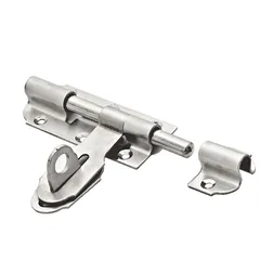 Ferrolho 510 X 6 Inox Esc.com Pta Cadeado, Inox Escovado